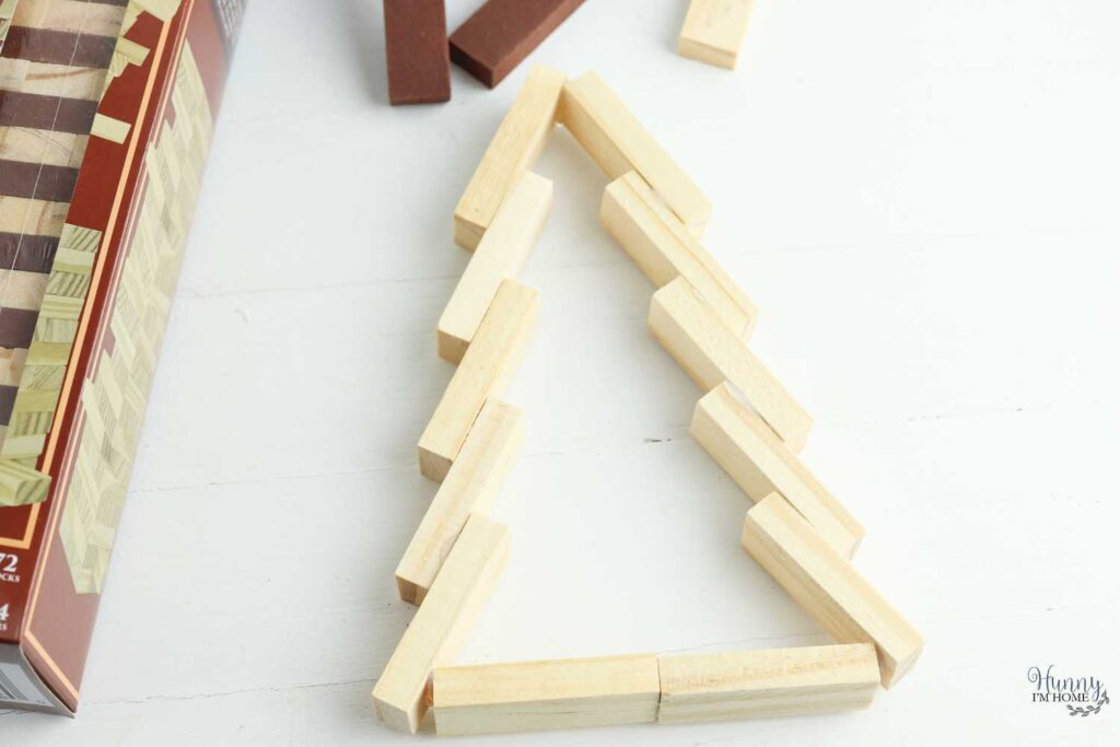 dollar tree wood christmas tree