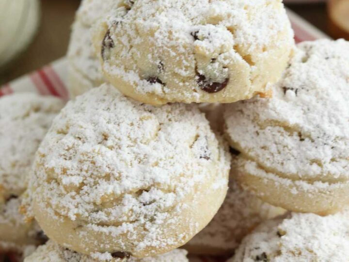 how to make chocolate chip snowball cookies