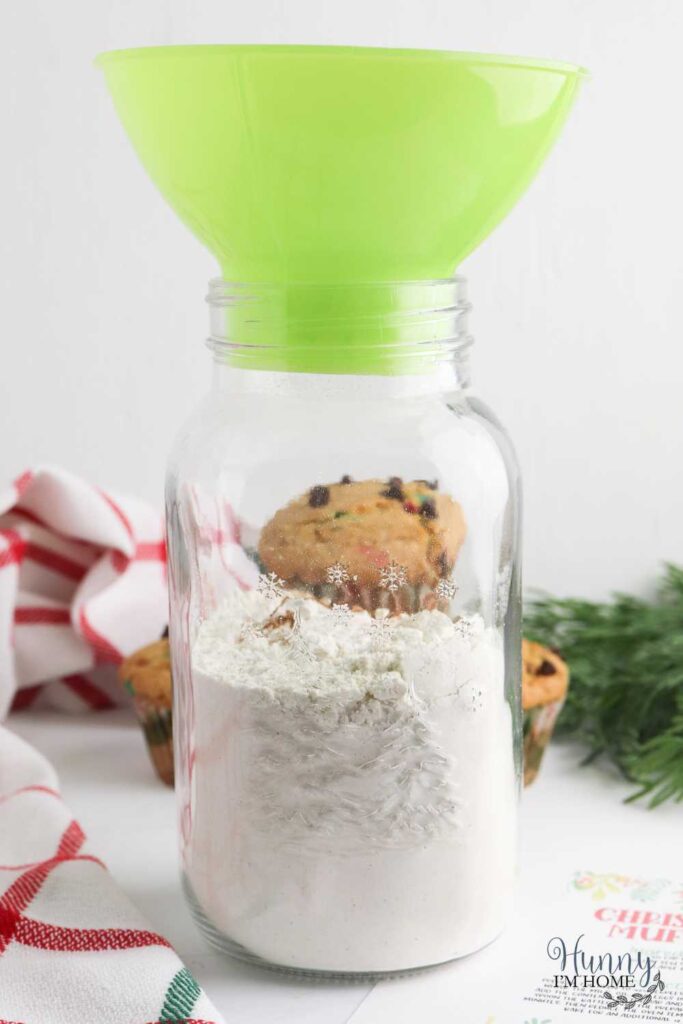 muffin mix in a jar