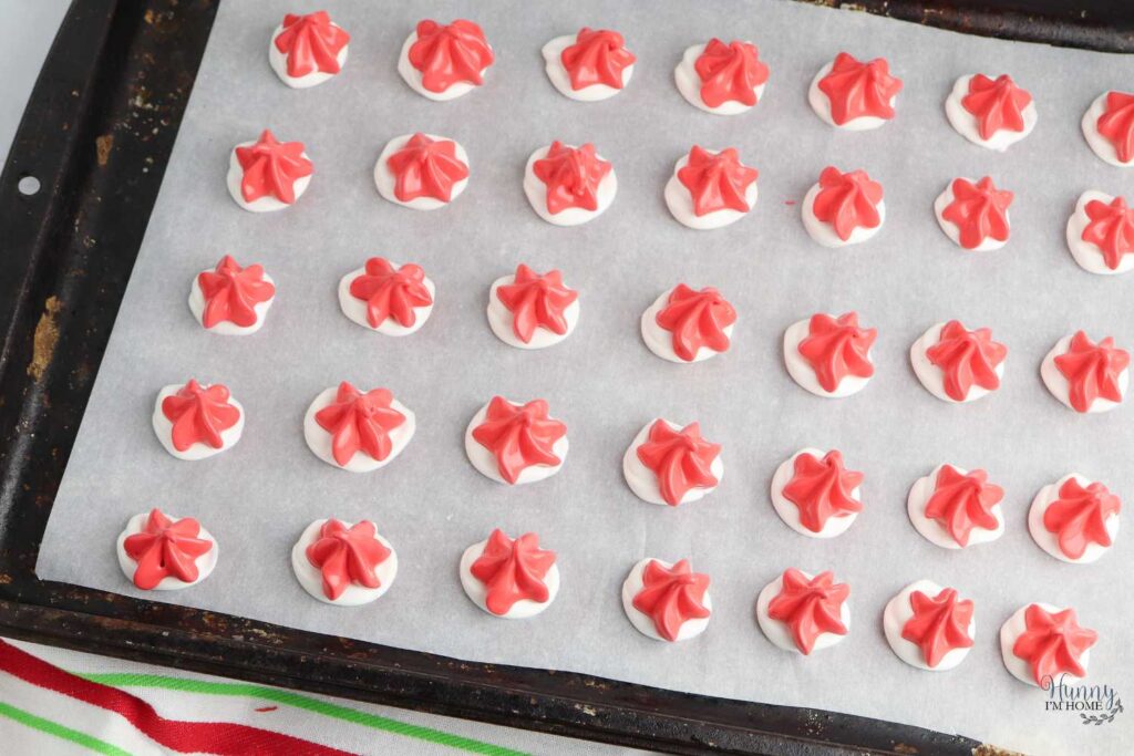santa hat cookies