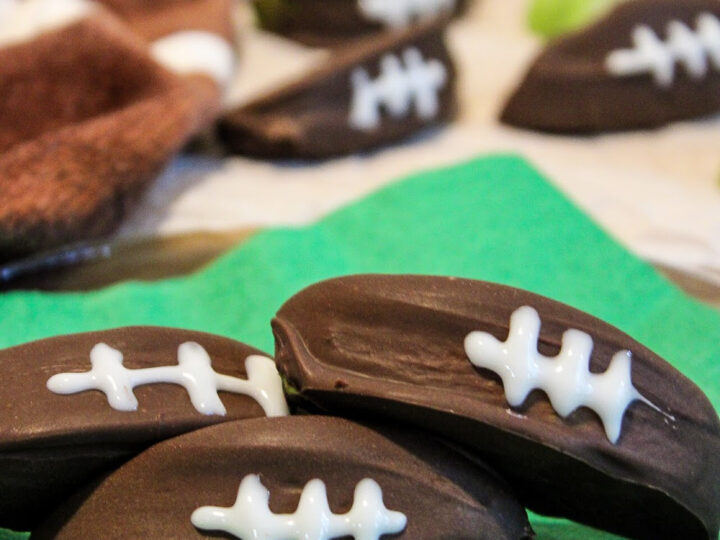 Image for Chocolate Football Candy Apples 