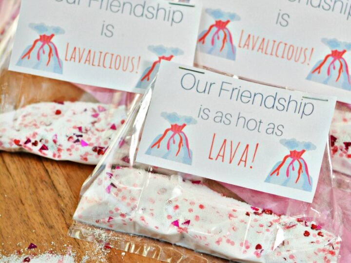Image for Valentine’s Day Volcano Science Experiment with Free Valentine Cards