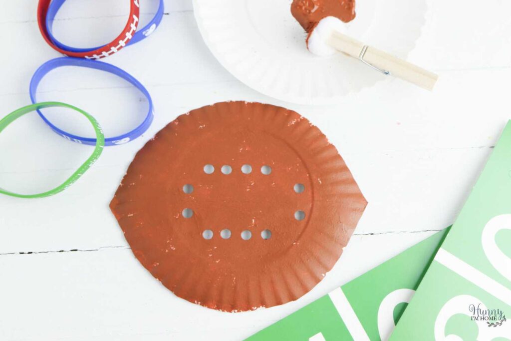 football paper plate