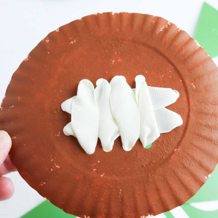 football paper plate craft