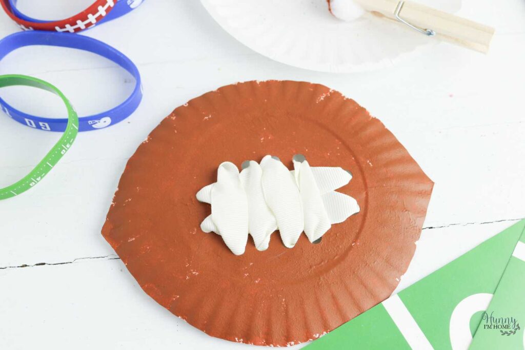 super bowl paper plate craft