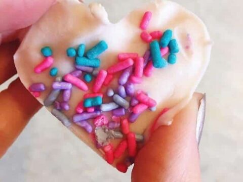 Image for The Sweetest Frozen Yogurt Heart Bites Snack For Kids