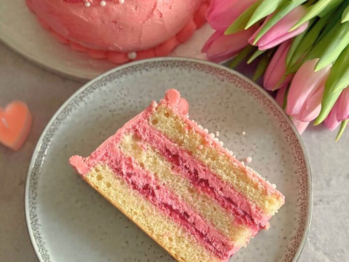 Image for Raspberry Heart Shaped Cake