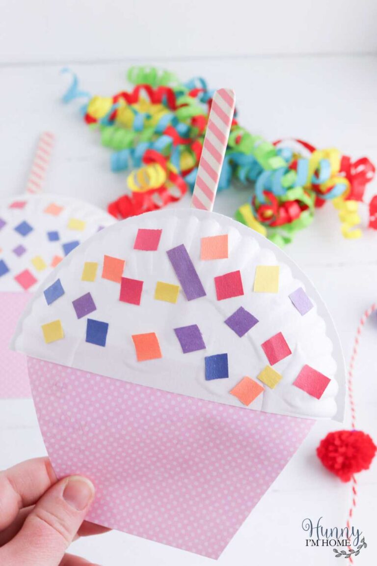 Fun Paper Plate Cupcake Craft for Kids