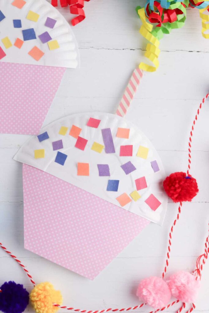 cupcake out of paper plates