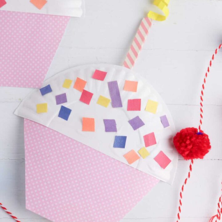 cupcake out of paper plates