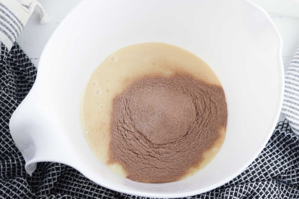 hot chocolate for poke cake