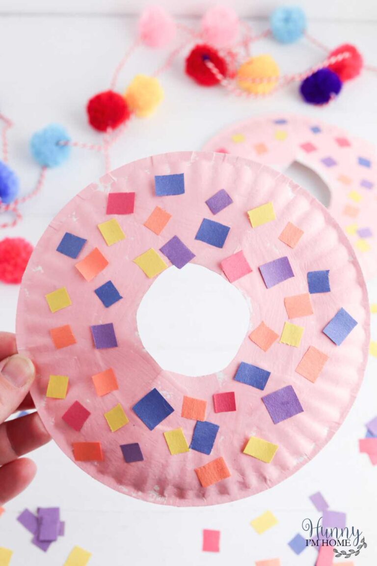 Fun Paper Plate Donut Craft for Kids