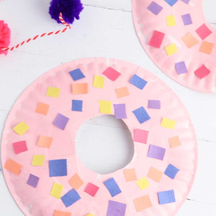 paper plate donuts for preschool