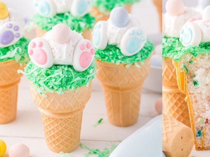 Image for Adorable Bunny Butt Cone Cakes