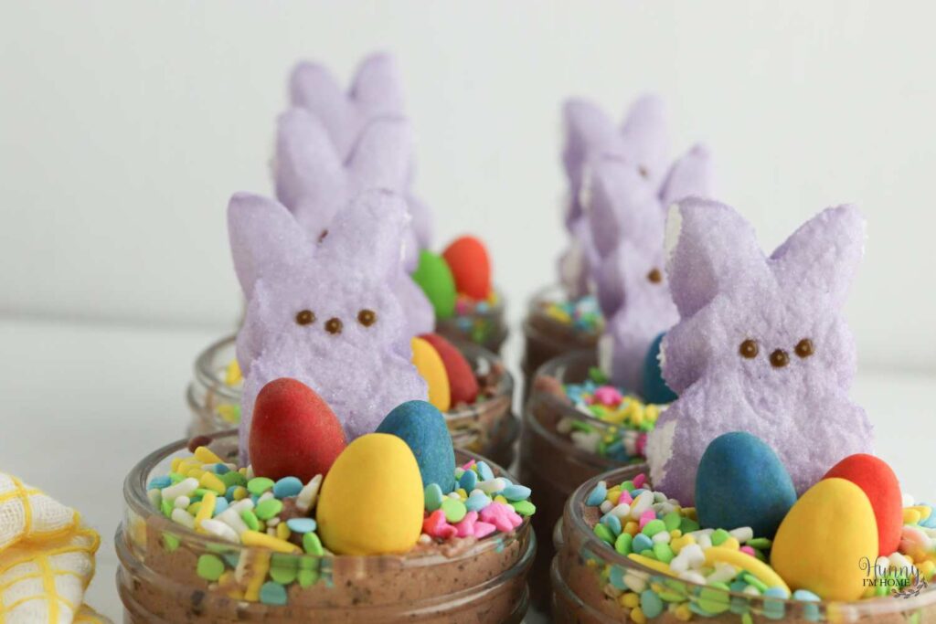Easter candy pudding