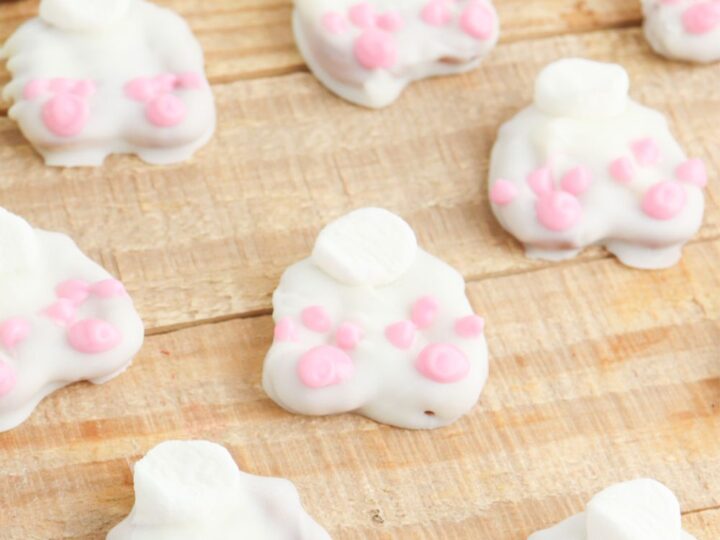 chocolate covered easter pretzels