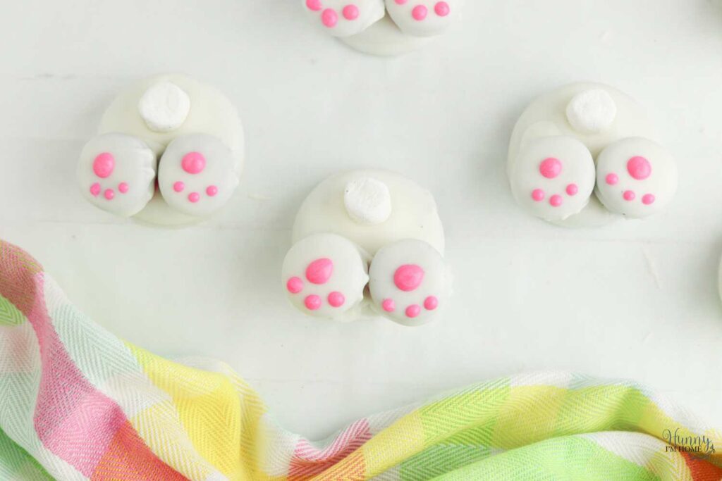 how to make bunny butt oreos