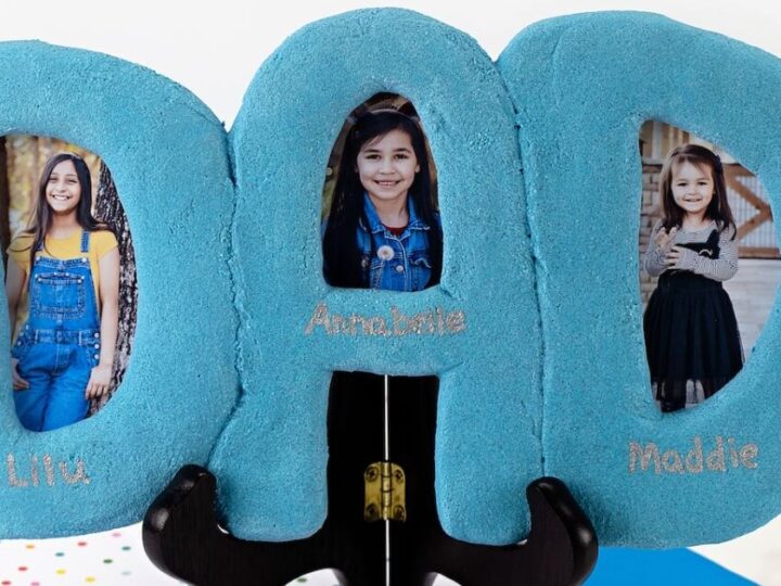 Image for "DAD" Salt Dough Picture Frame
