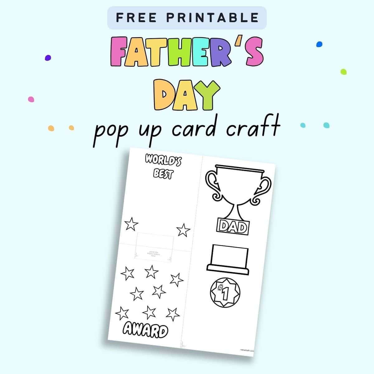 Image for Father's Day Pop Up Card Free Printable