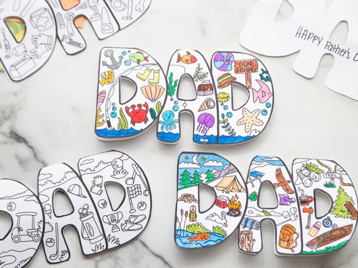Image for Free Printable Father's Day Card to Color