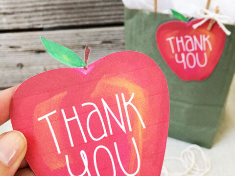 Image for Teacher Appreciation Thank You Gift Tag