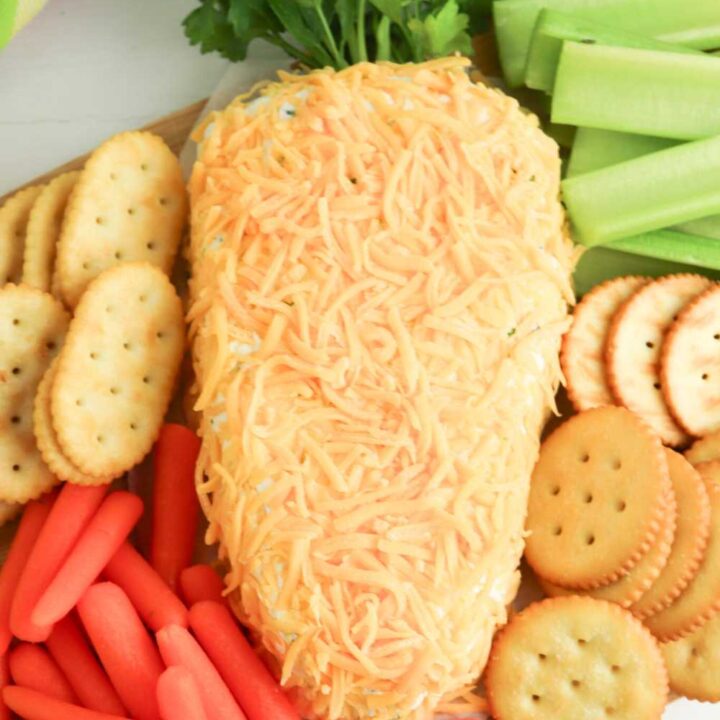 carrot shaped cheese ball