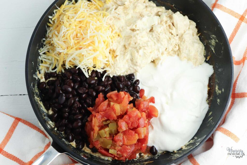 chicken taco dip with beans