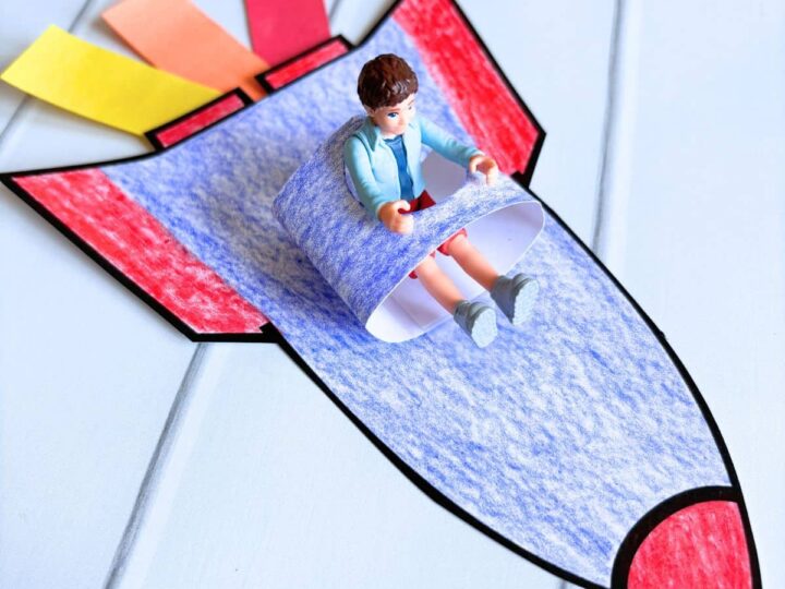 Image for Easy Rocket Craft for Preschoolers (Free Template!)