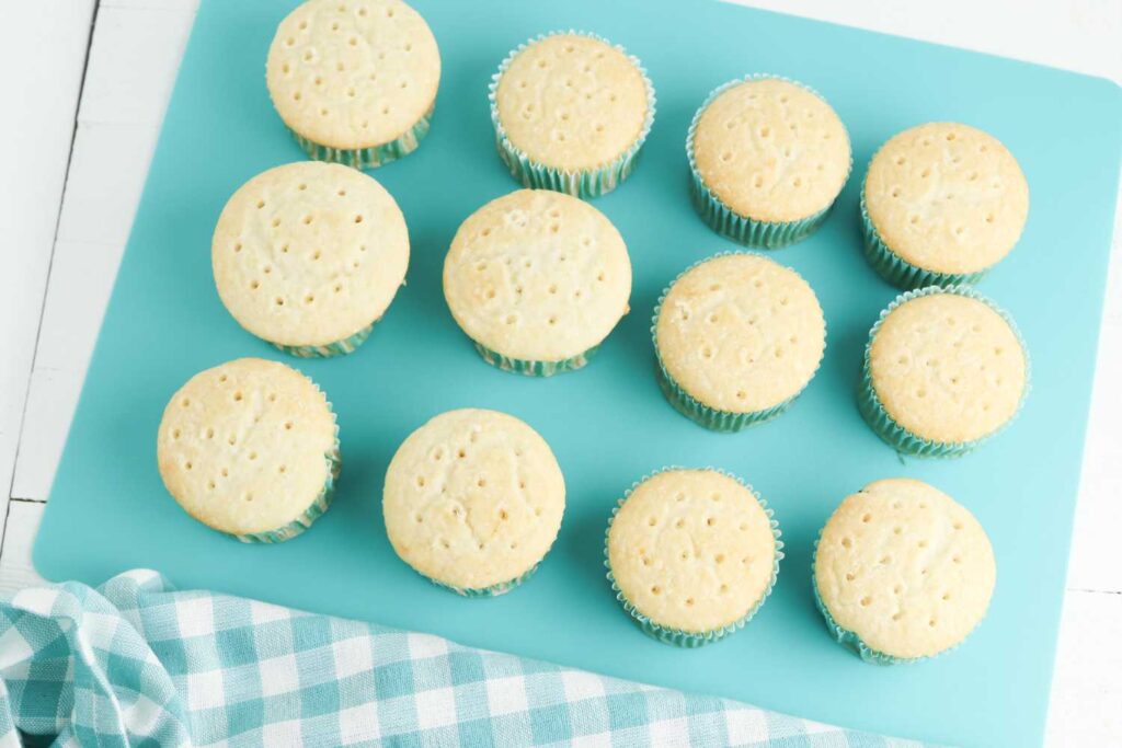 pool party poke cake cupcakes