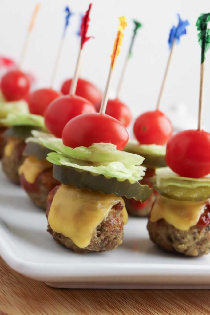 bite sized cheeseburgers