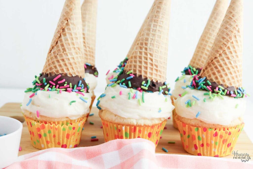 ice cream cone cupcakes