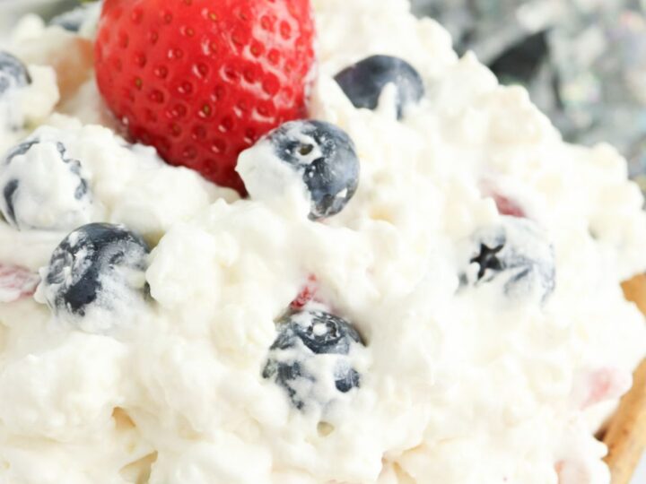 red white and blue fruit dessert