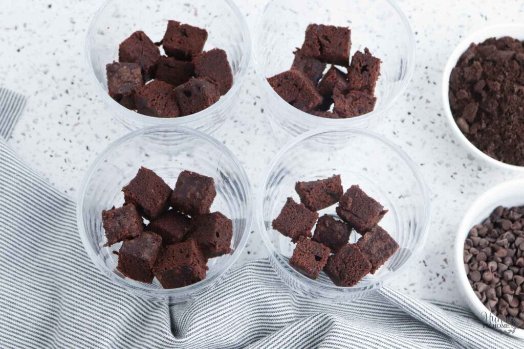 Halloween brownie dessert