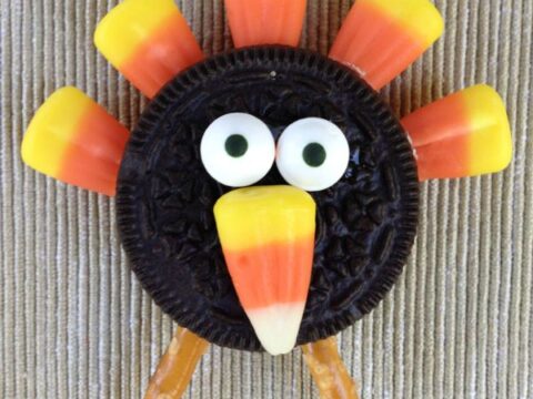 Image for Easy Candy Corn Turkey Cookies