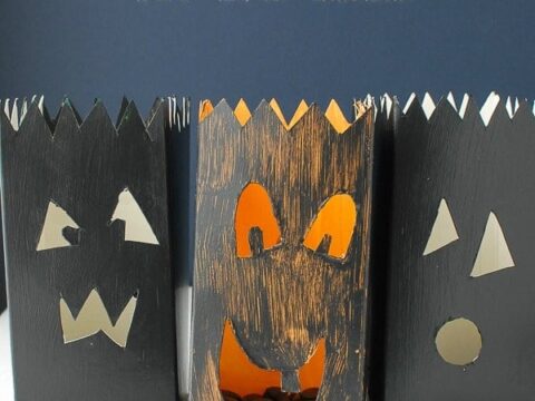 Image for DIY Milk Carton Jack-o'-Lantern Luminarias