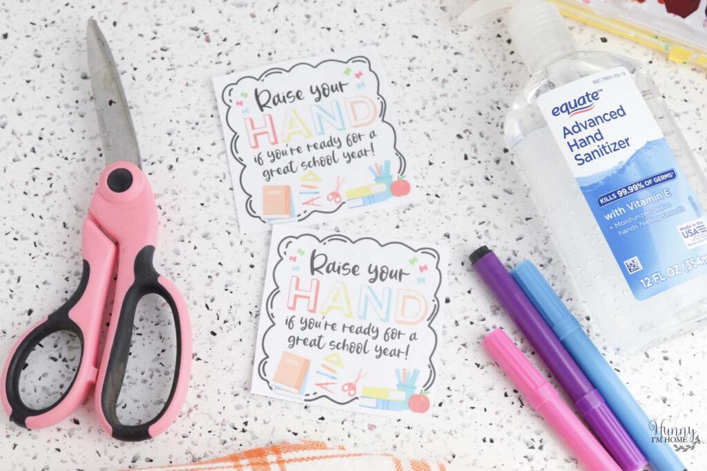 back to school hand sanitizer gift