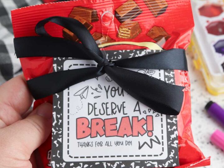 teacher gift with kit kats