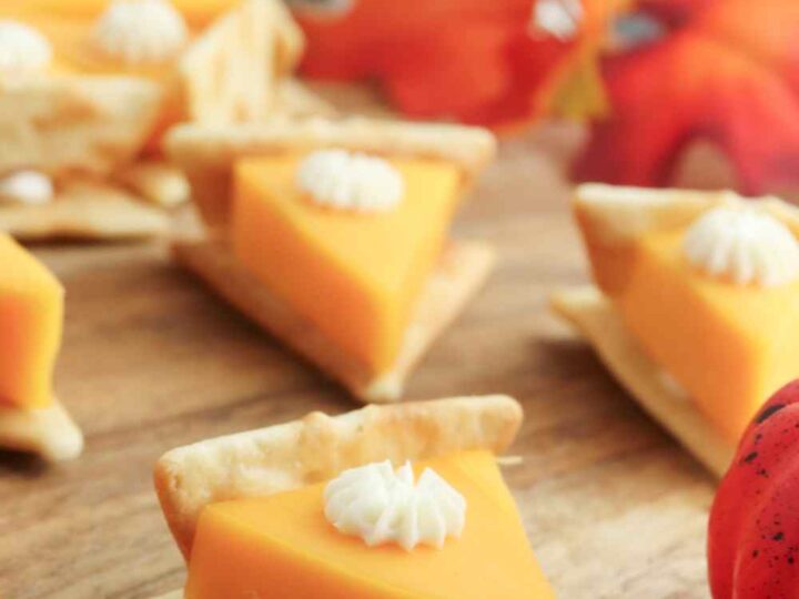 cheese crackers that look like pumpkin pie