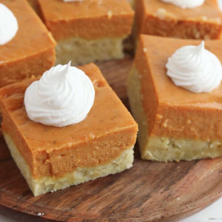 gf pumpkin pie bars recipe