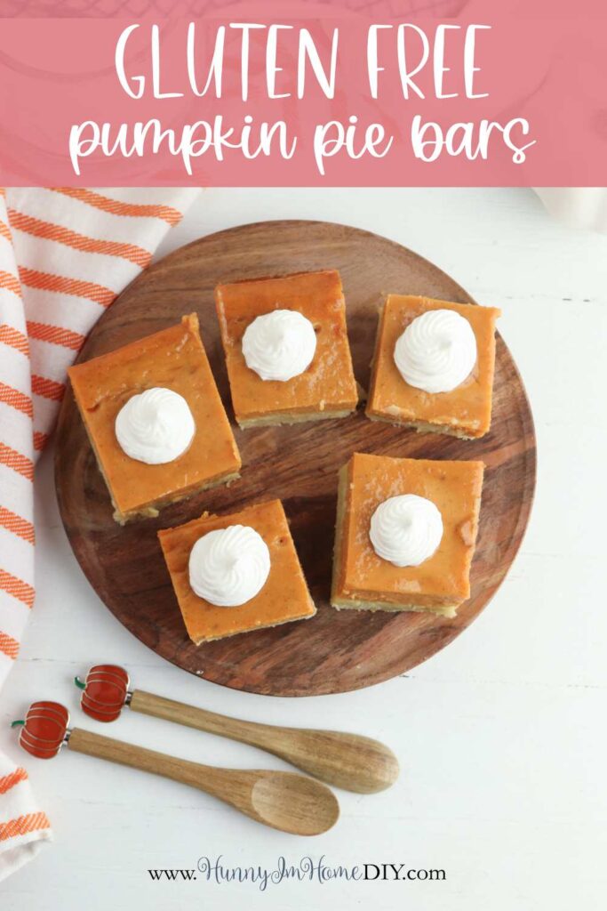 how to make gluten free pumpkin pie bars