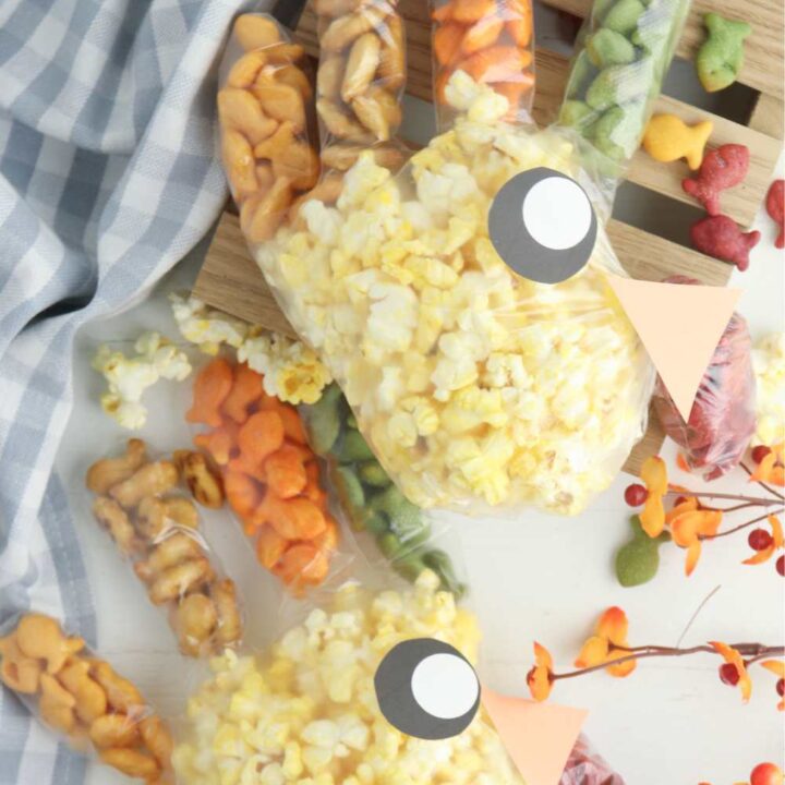 turkey glove with goldfish
