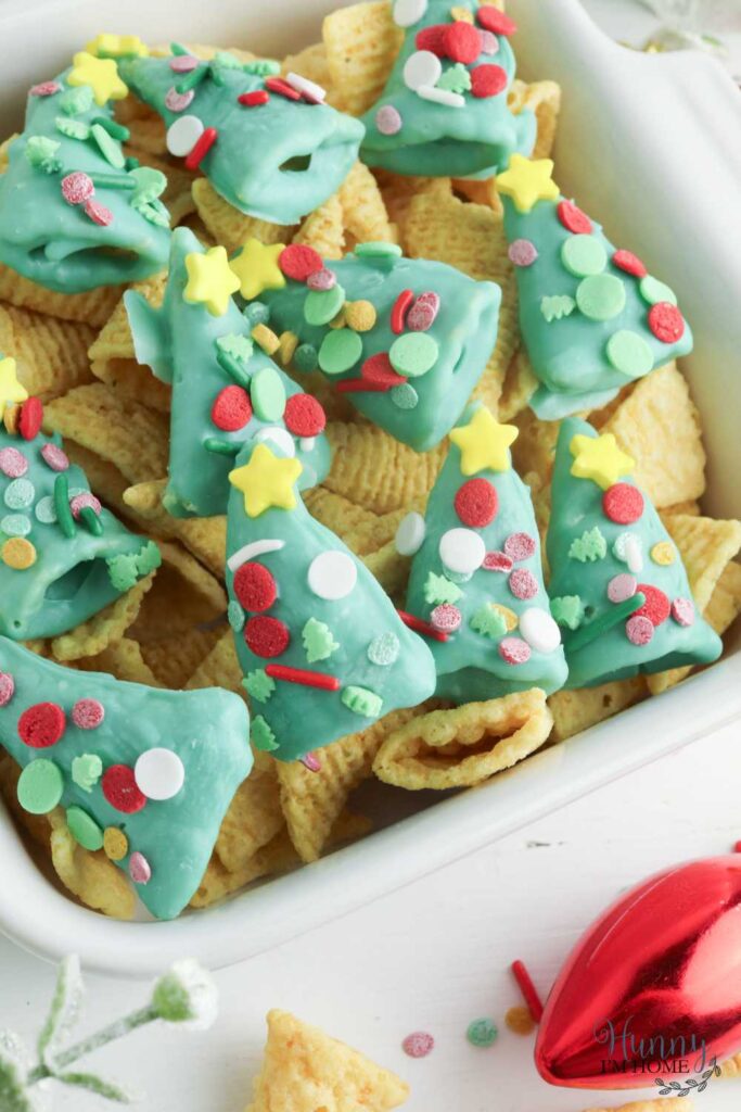 chocolate covered bugle christmas trees