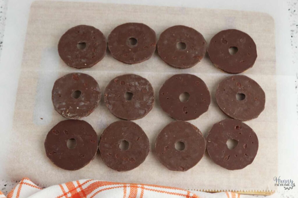 fudge stripe thanksgiving cookies