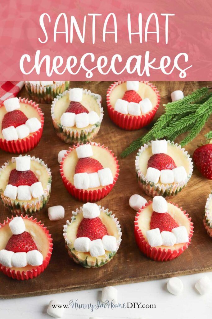 how to make santa hat cheesecake