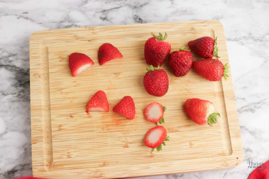 how to make strawberry santa hats