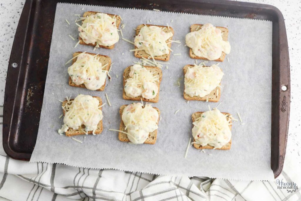 cheesy shrimp toast