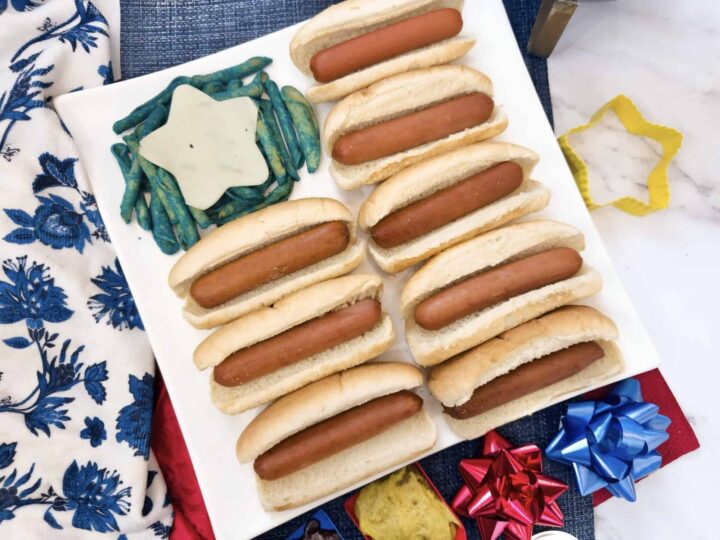 Image for How to Make a Patriotic Hot Dog Charcuterie Board