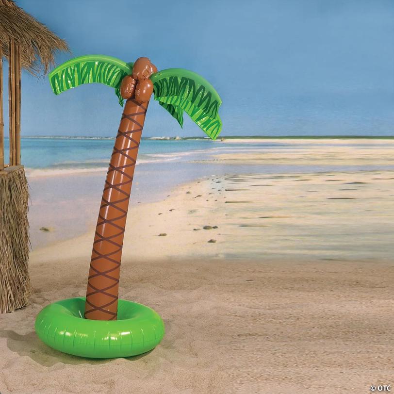 Image for Inflatable Palm Tree and Green Island Decoration