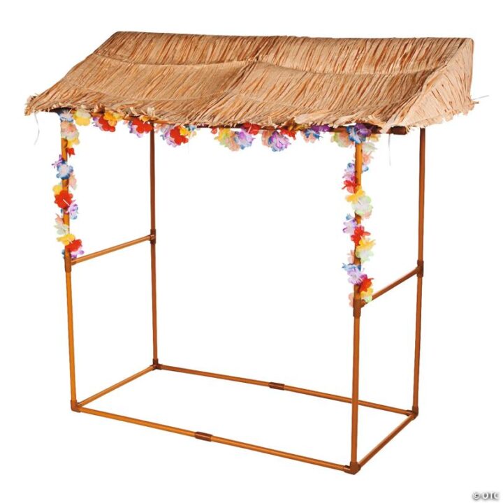 Image for Brown Raffia Tiki Hut