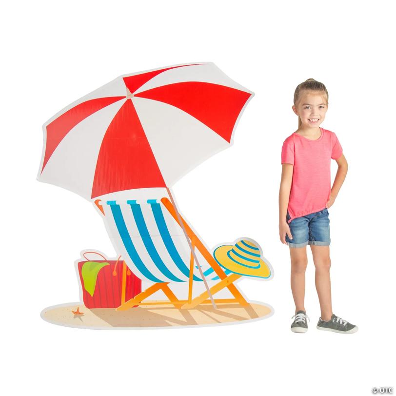 Image for Beach Umbrella Cardboard Cutout Stand-Up